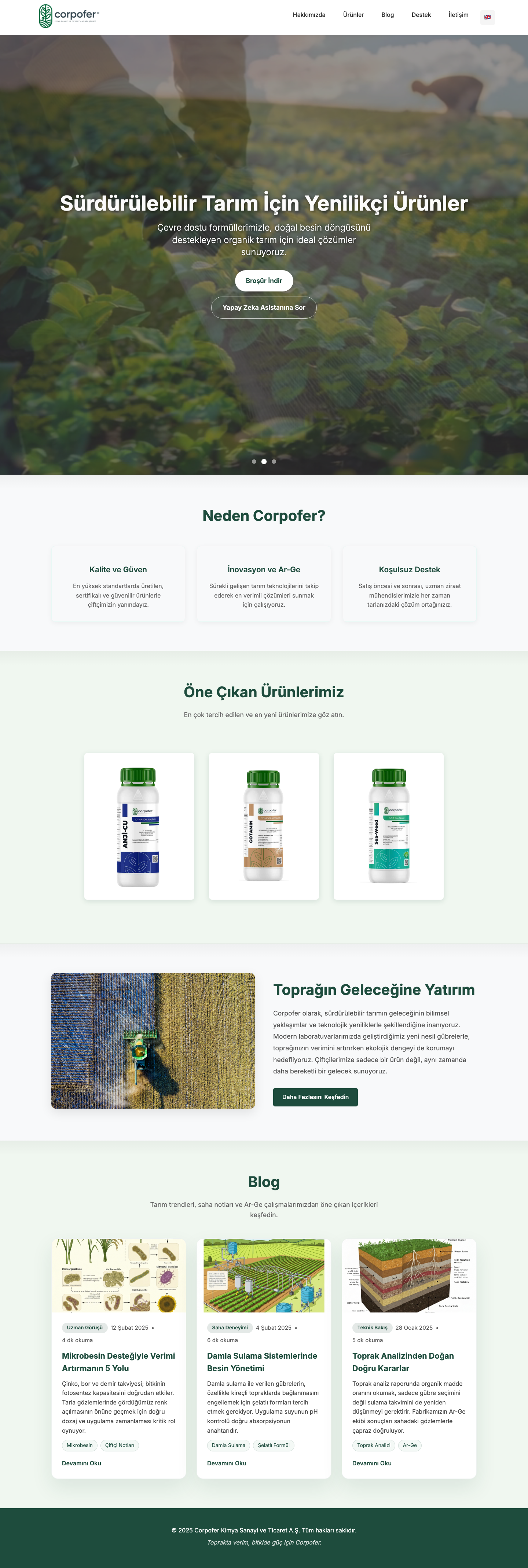 Corpofer web sitesi